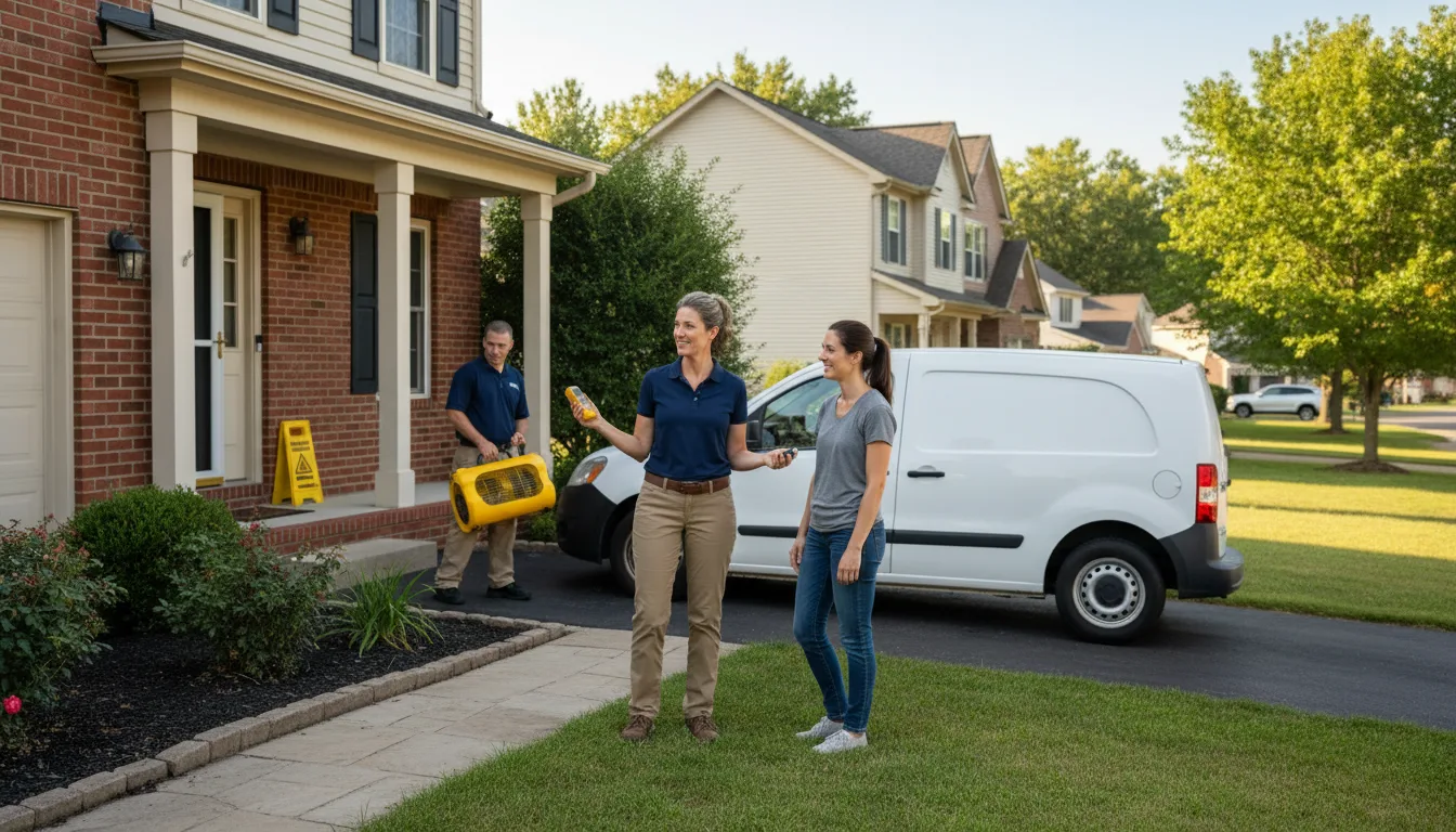 Residential water damage restoration in Stroudsburg, PA